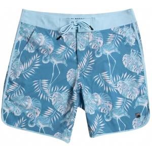 NEW FLOMOTION men's flamingo paradise scallop boardshorts in blue